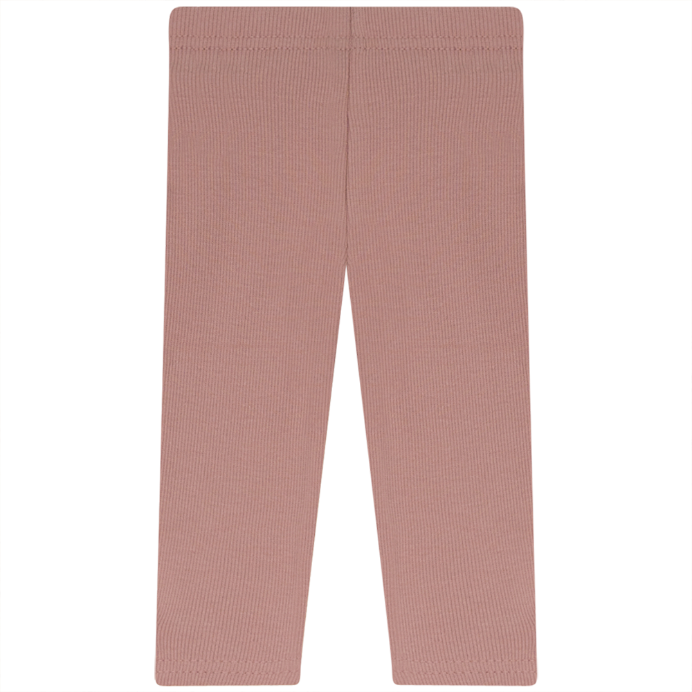 Rib Basic Henley leggings in Blush by Peek a boo