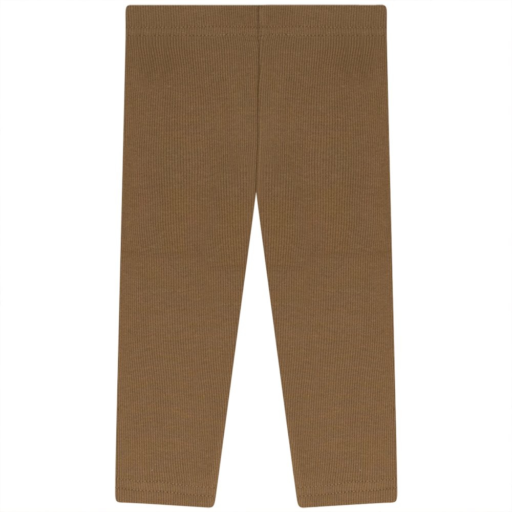 Rib Basic Henley leggings in Tannin by Peek a boo