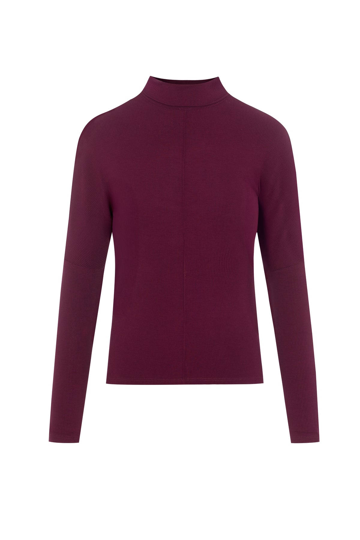 Dolman Turtle Neck Thin Knit Sweater in Wine by E.U.X. Exclusive