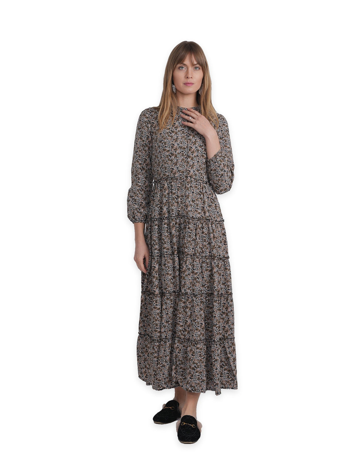 Mini Floral Maxi Dress in by The Norway Club