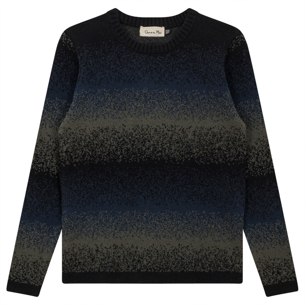 Dip Die Sweater in Black Dark Navy Dark Olive by Coco de la Mour