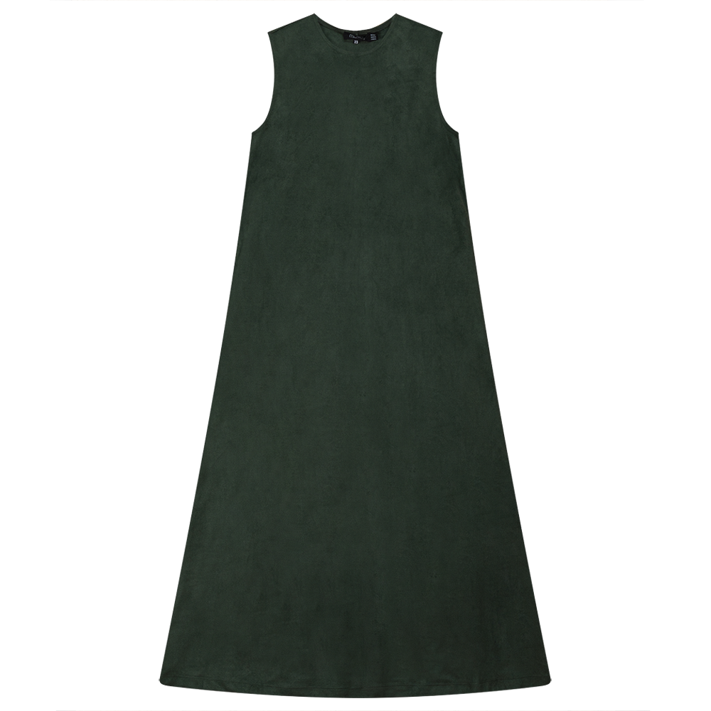 Ladies Suede Maxi Jumper in Hunter by MiuMax