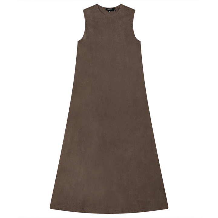 Ladies Suede Maxi Jumper Mocha Ladies Dress by {{ product_vemdor}}