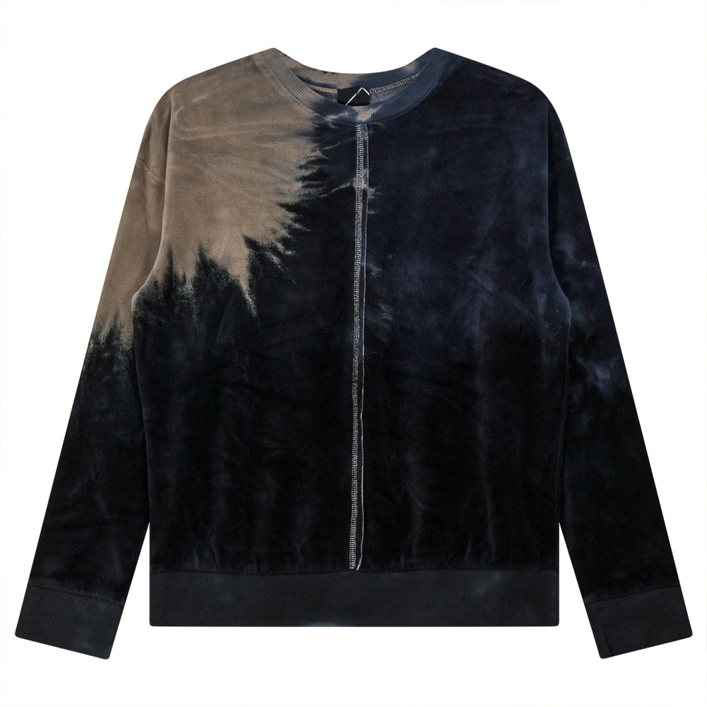 Tie Dye Splash Sweat Shirt in Black Stone by Spades