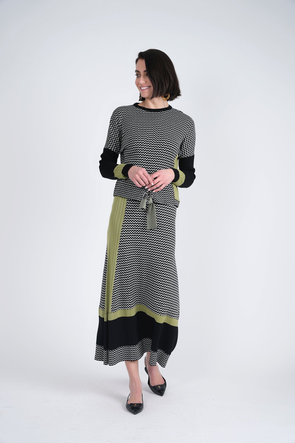 Textured Knit 2 PC Set in by Birt UK