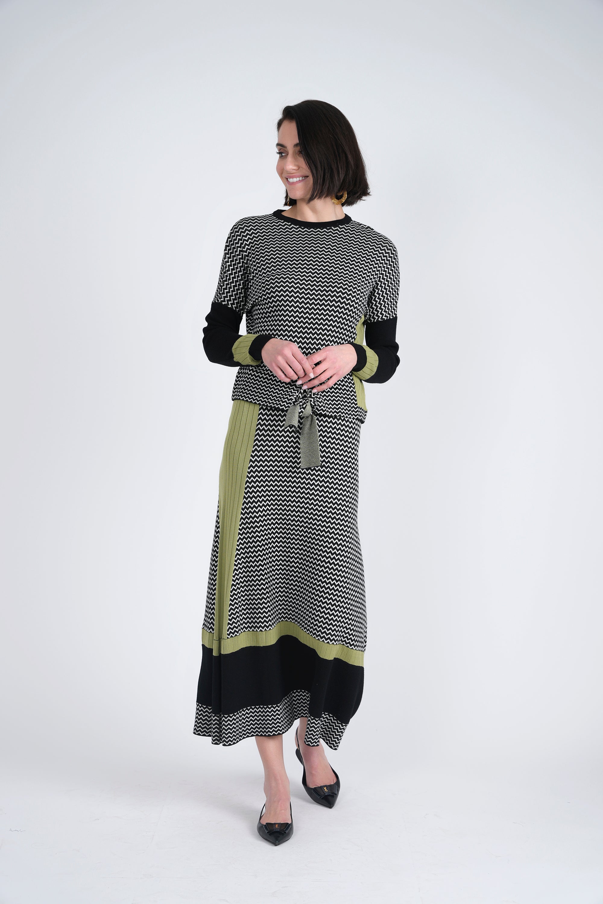 Textured Knit 2 PC Set in by Birt UK