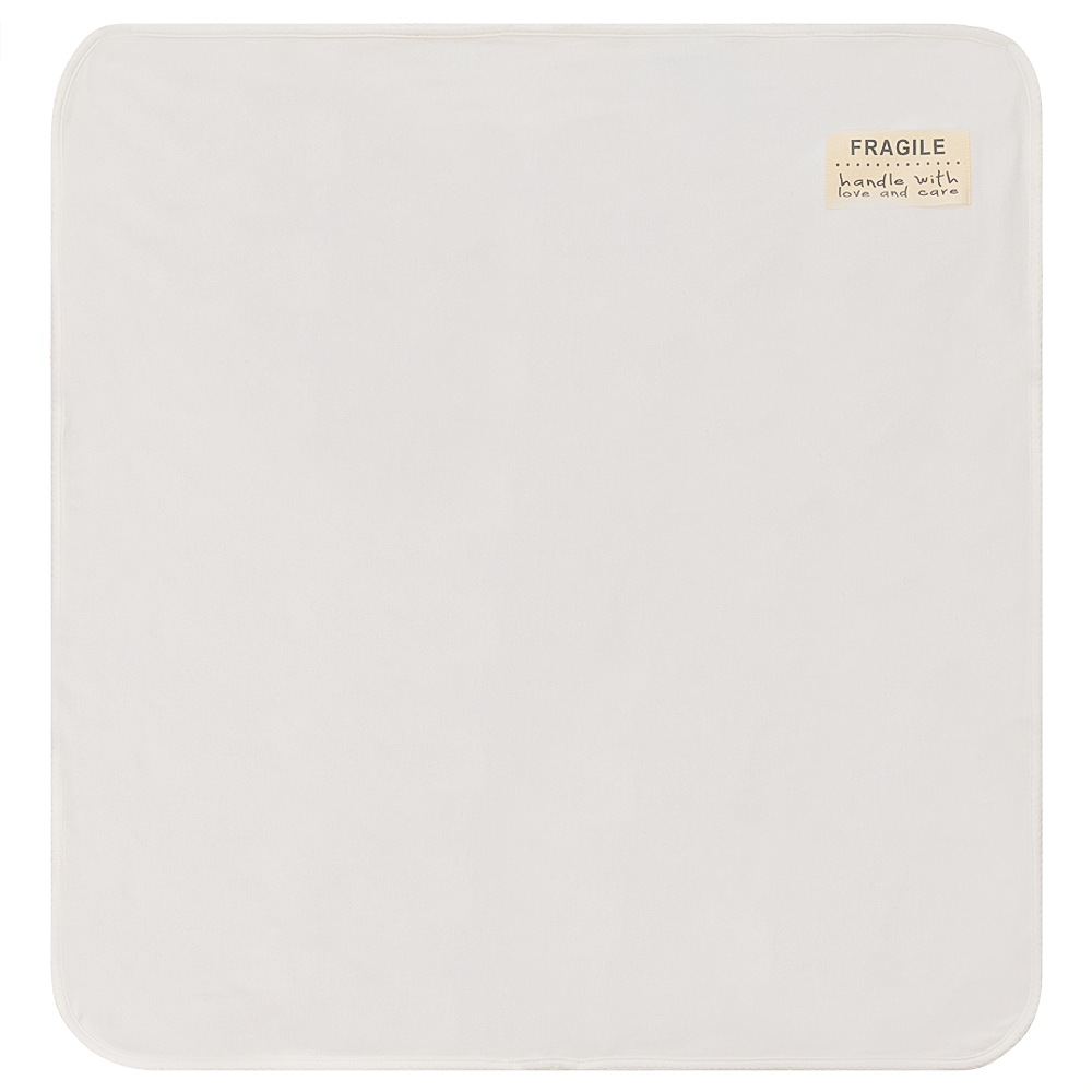 Scallop Stitch Blanket in Off White One Size by Fragile