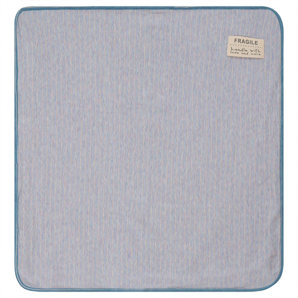 Stripe Stretch Knit Blanket in Ocean One Size by Fragile