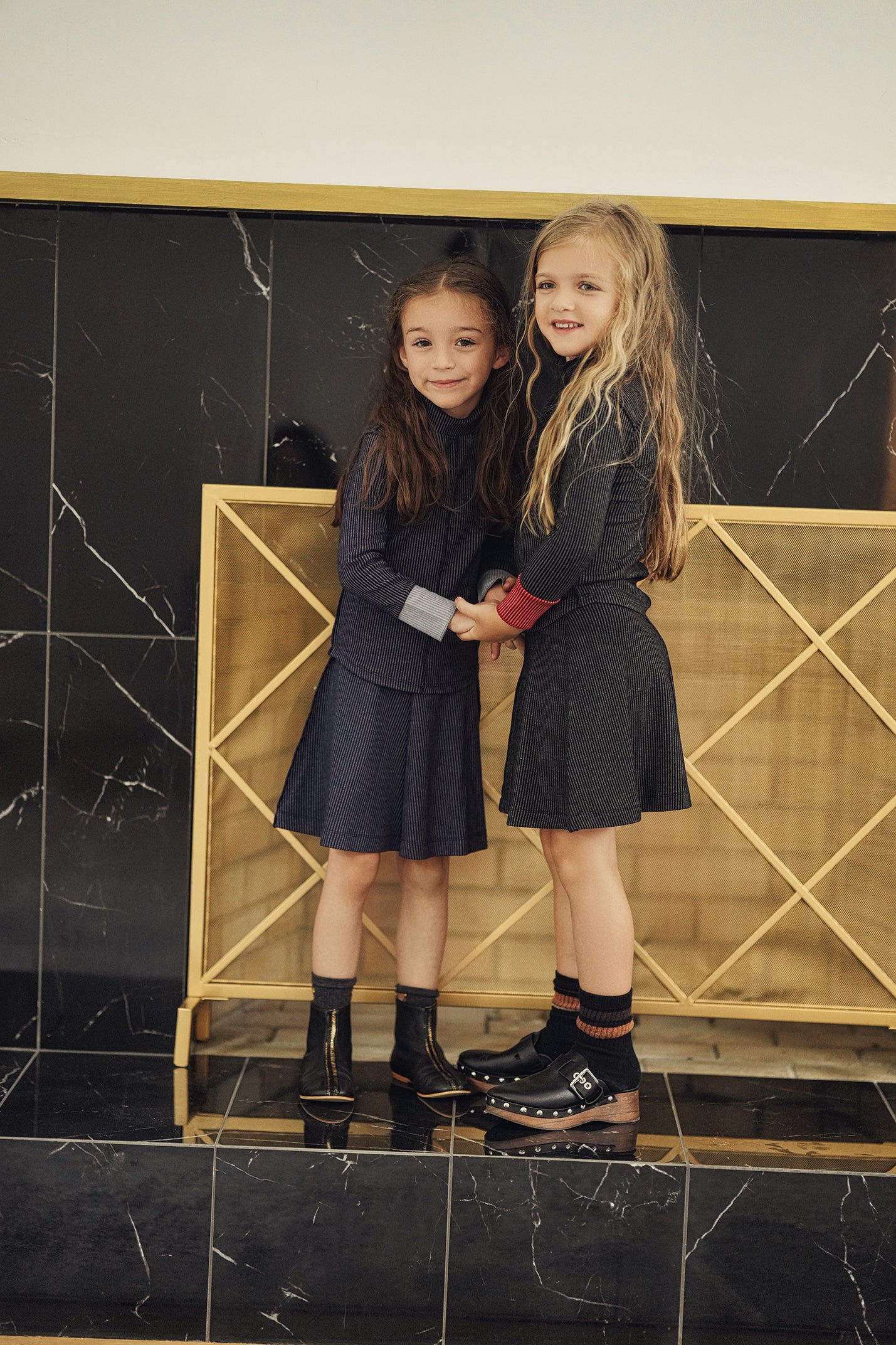 Ribbed Flare Skirt in by FYI