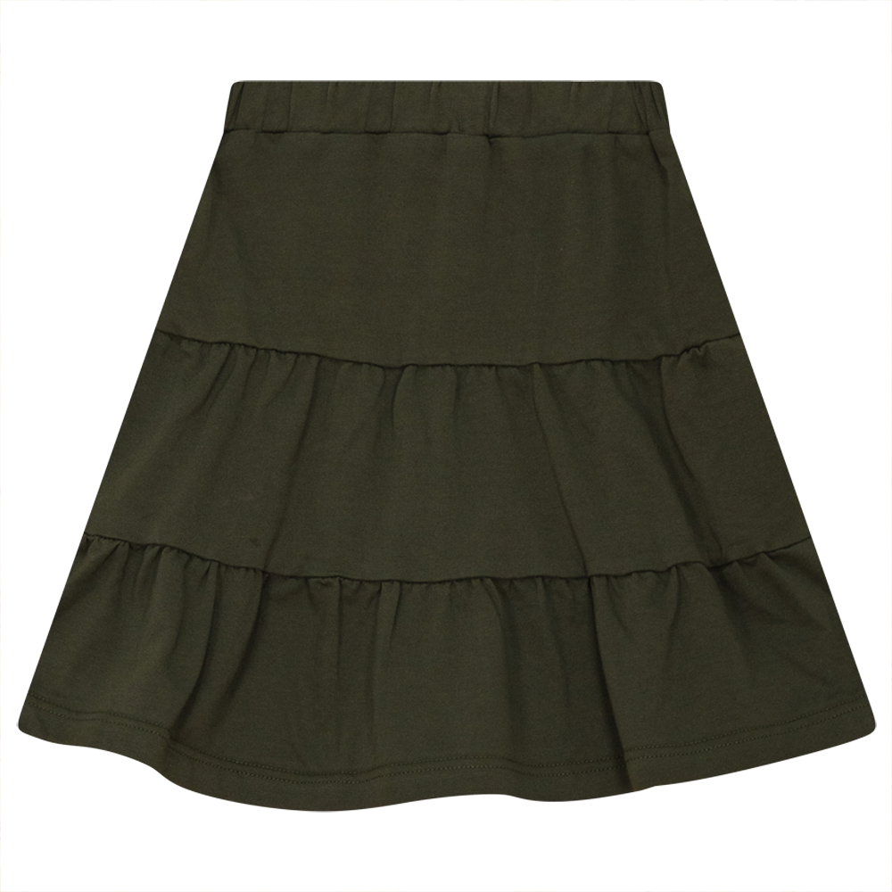 Tiered Skirt in Olive by FYI