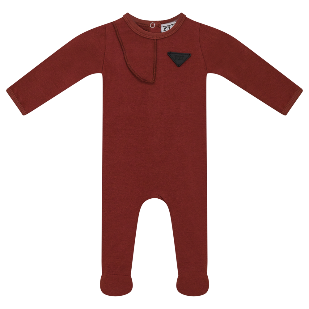 Onesie with Asymetric Cut in Light Cabernet by FYI