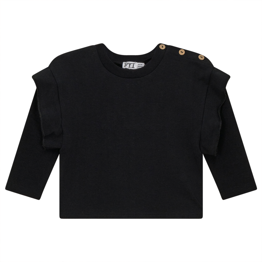 Top with Insert Piece in Black by FYI