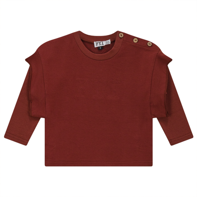 Top with Insert Piece FYI Girls Sweater Light Cabernet / 2 - TheHushShop.com