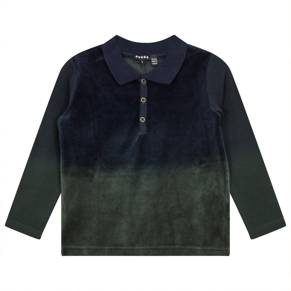 Dip Dye Polo in Olive Midnight by 5 Stars