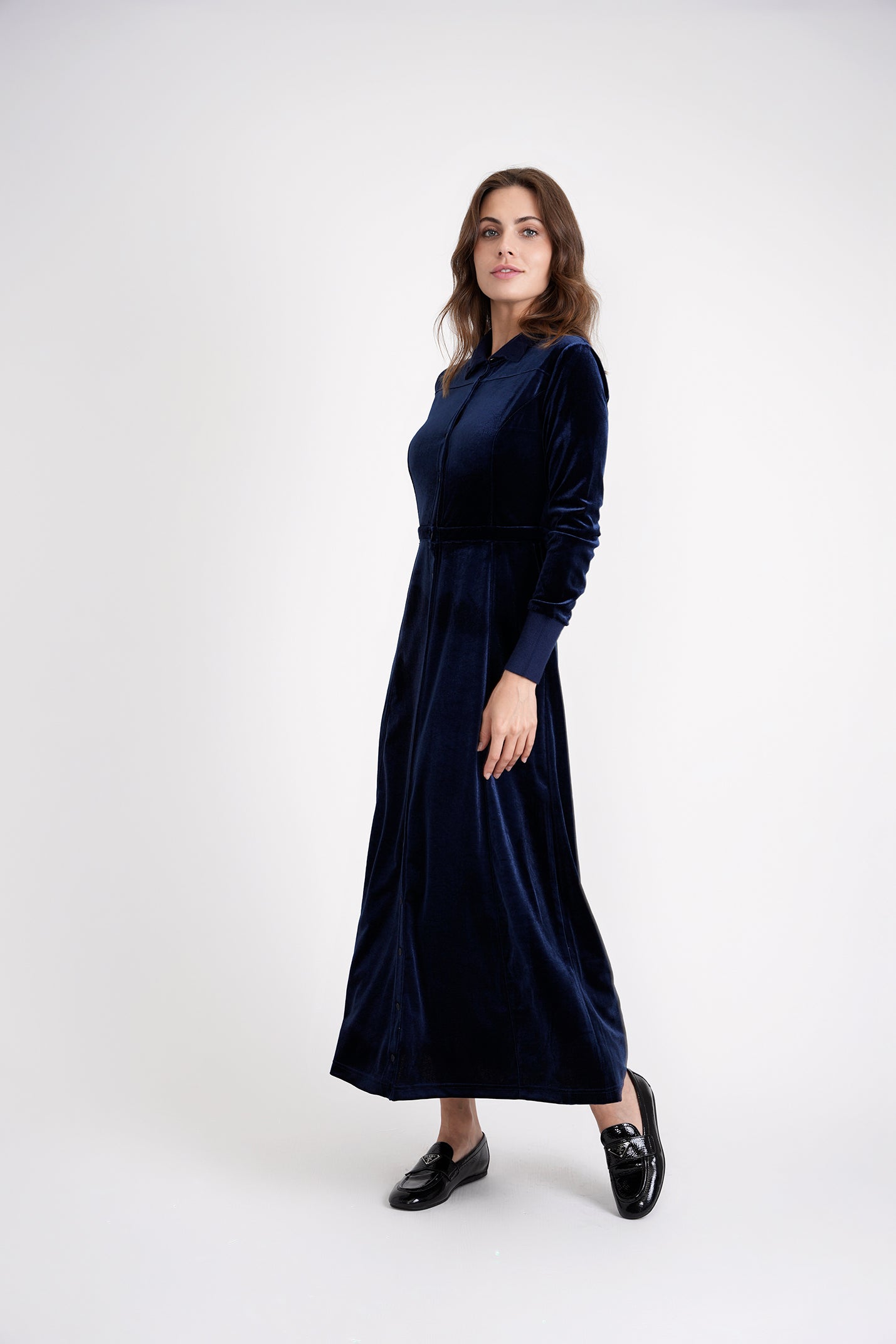 Slinky Velour Dress in by FYI