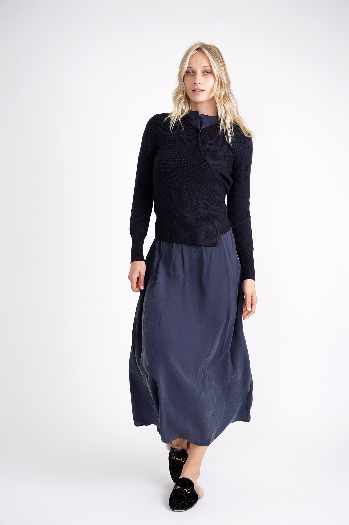 Faux Suede Skirt in by 5 Stars