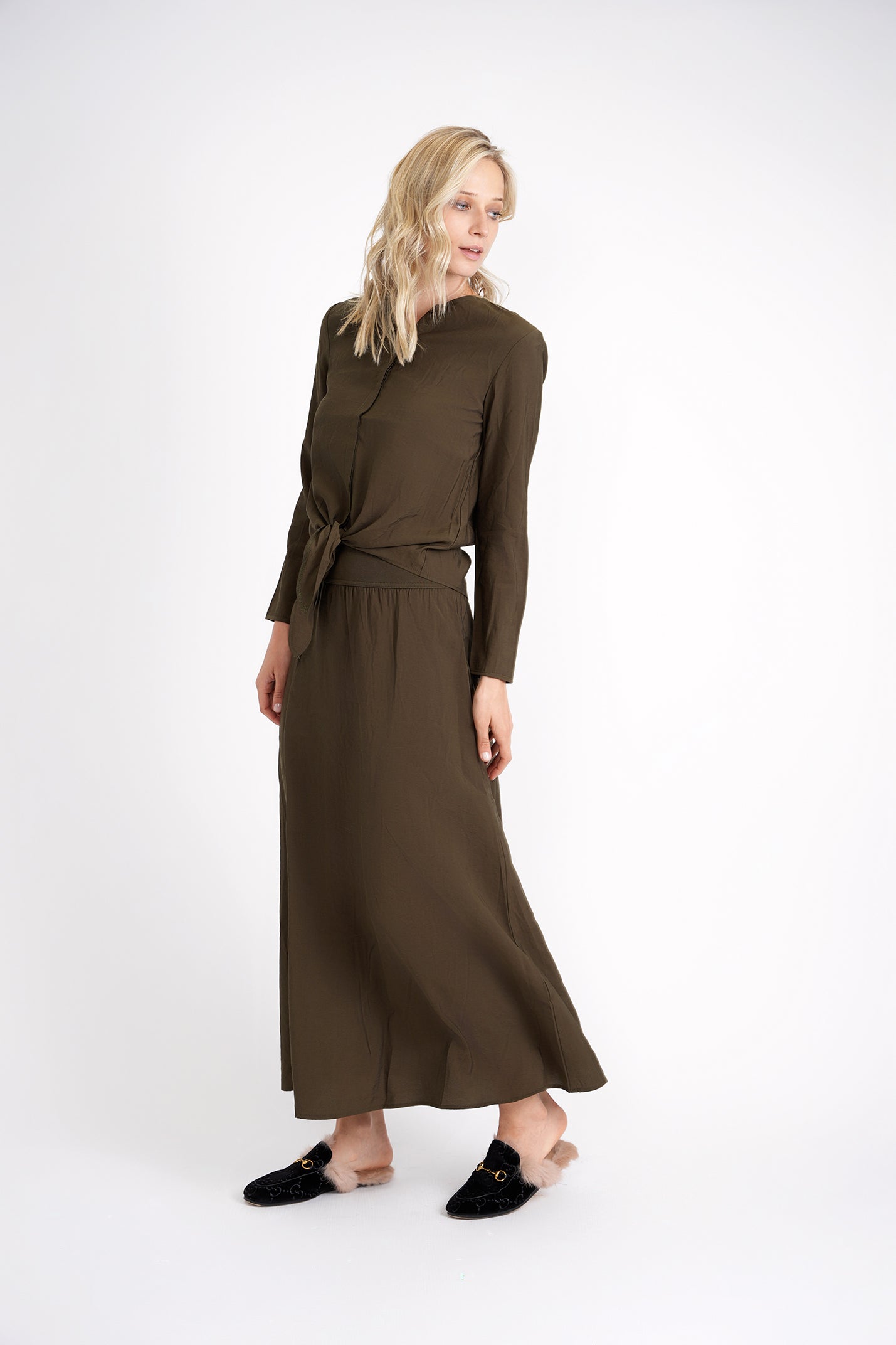 Faux Suede Top in by 5 Stars