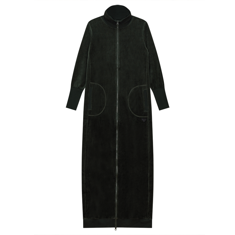 Maxi Dress with Turtle Neck in Olive by FYI