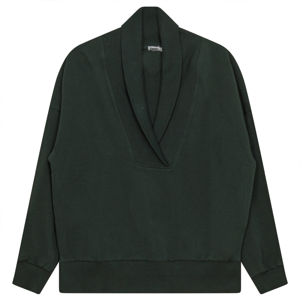 Shawl Collar Sweater in Olive by FYI