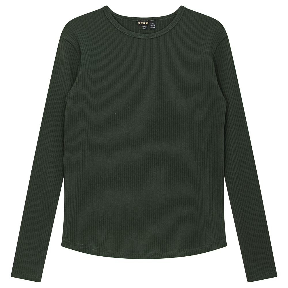 Rib Top in Olive by 5 Stars