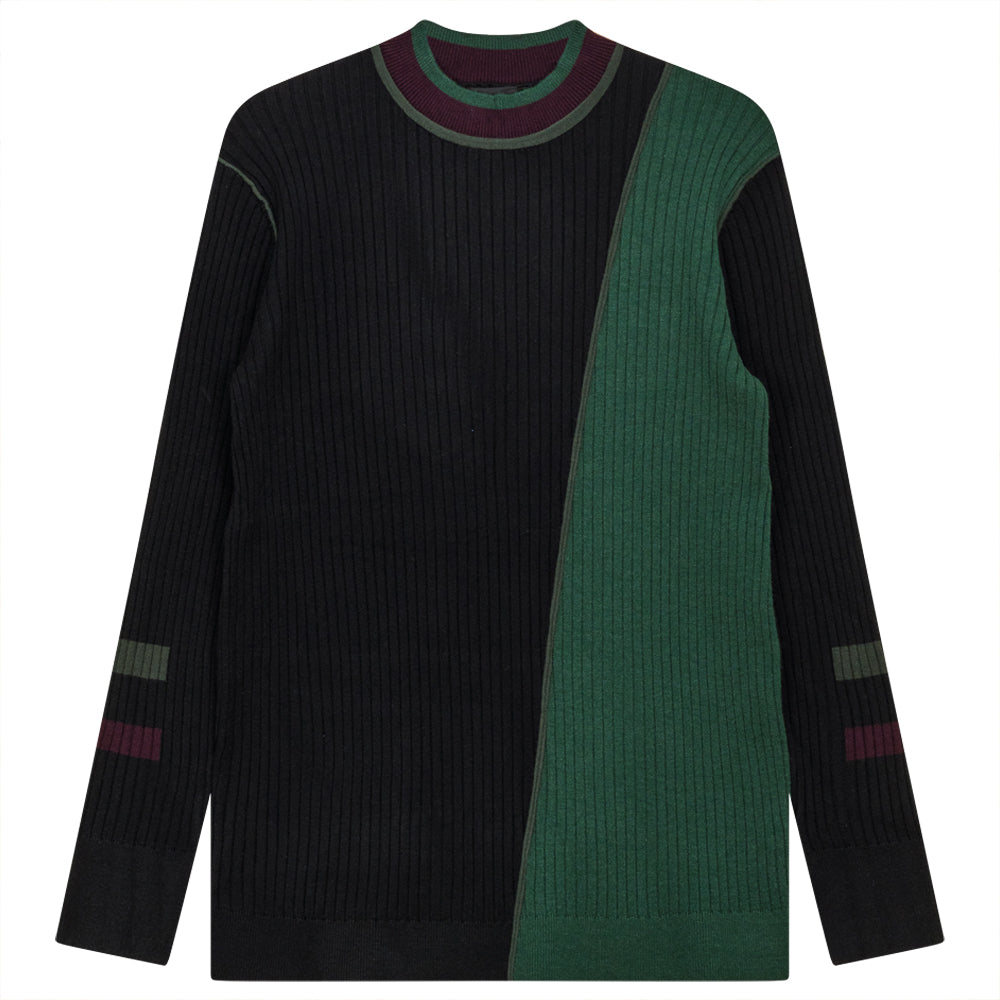 Maternity Ribbed Color Blocked Knit Sweater in by MCM