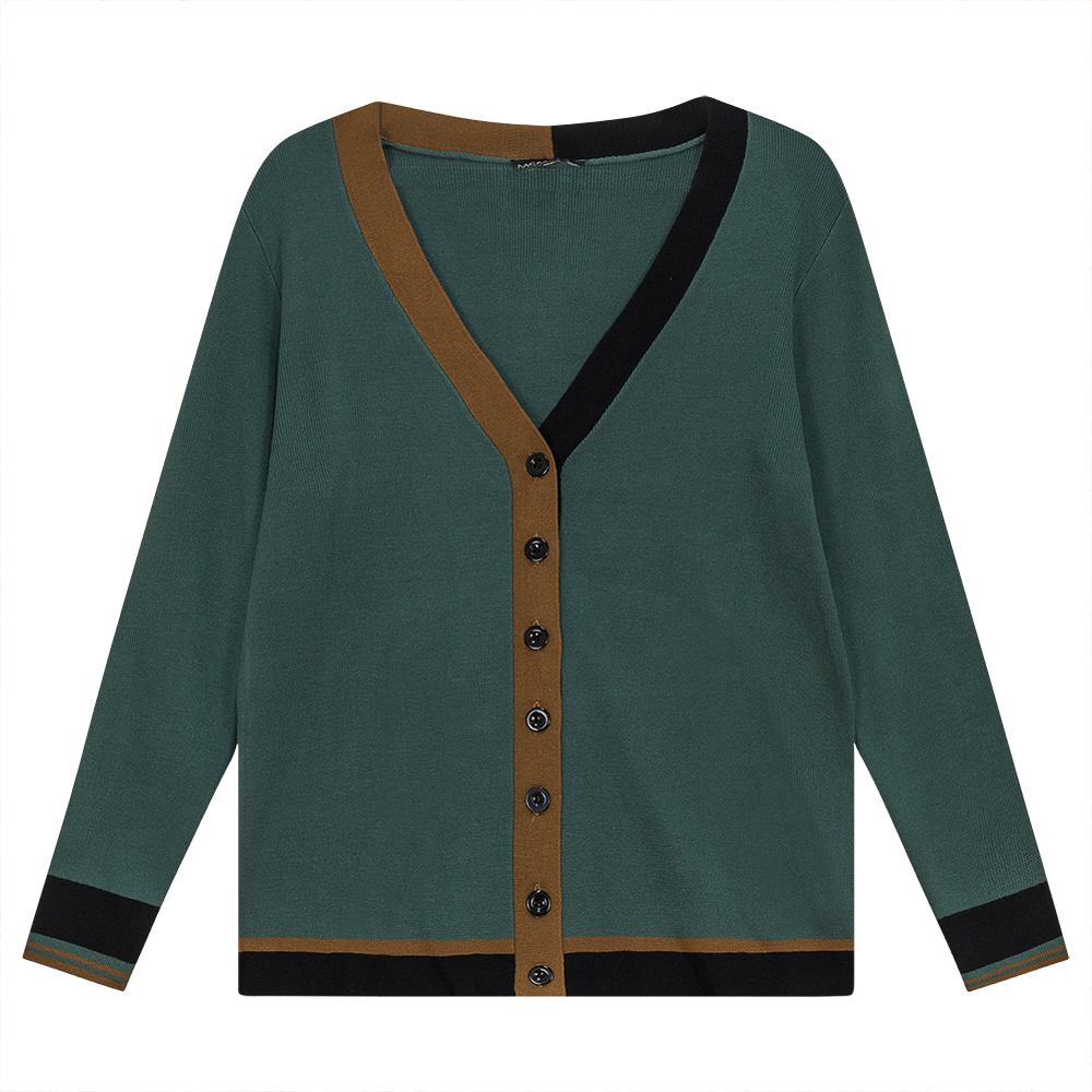 Maternity V-neck Cardigan in Basil by MCM