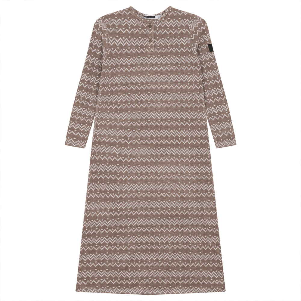 Zigzag Print Rib Dress Toast Girls Dress by {{ product_vemdor}}