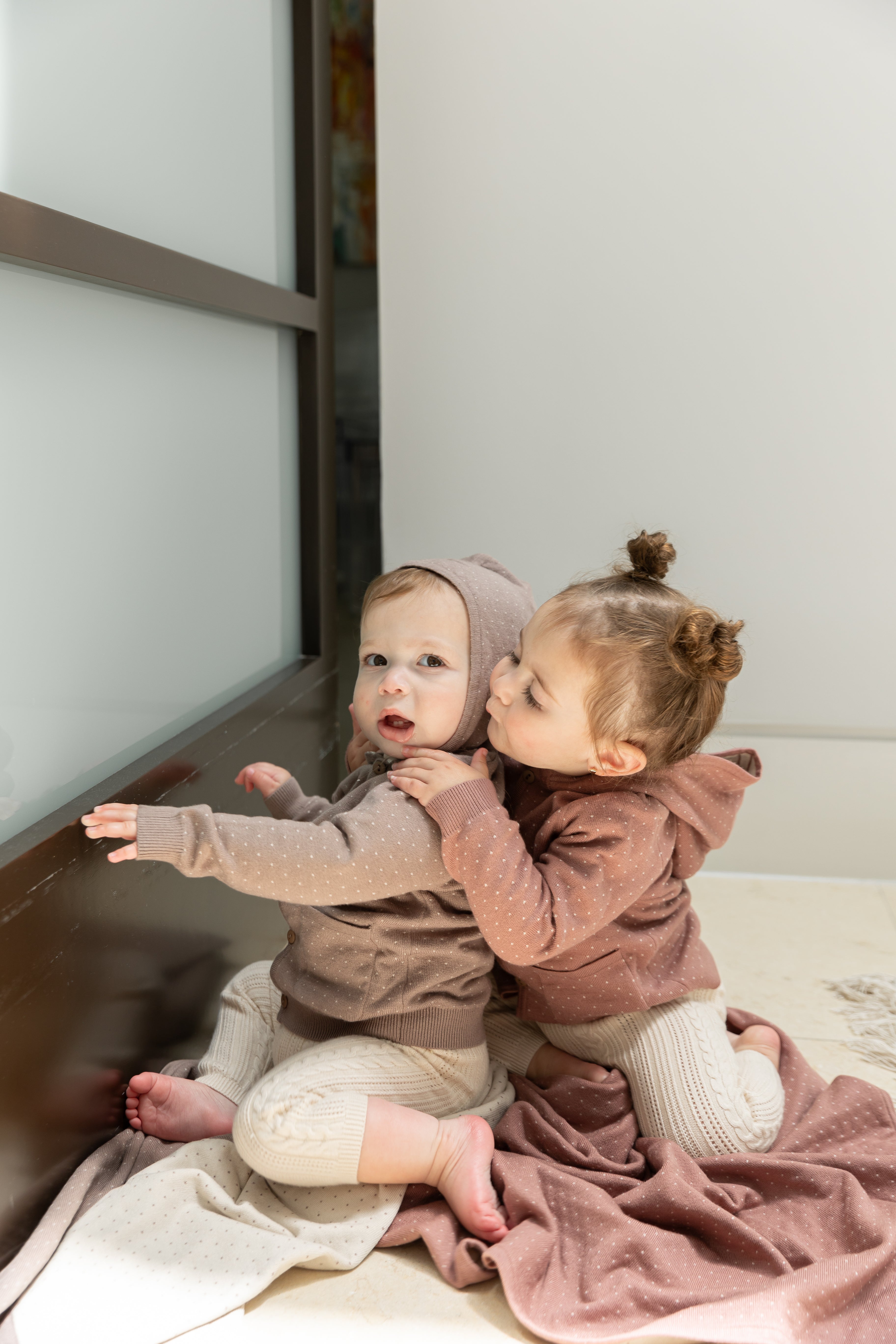 Knitted Jacket in by Bebe Bella