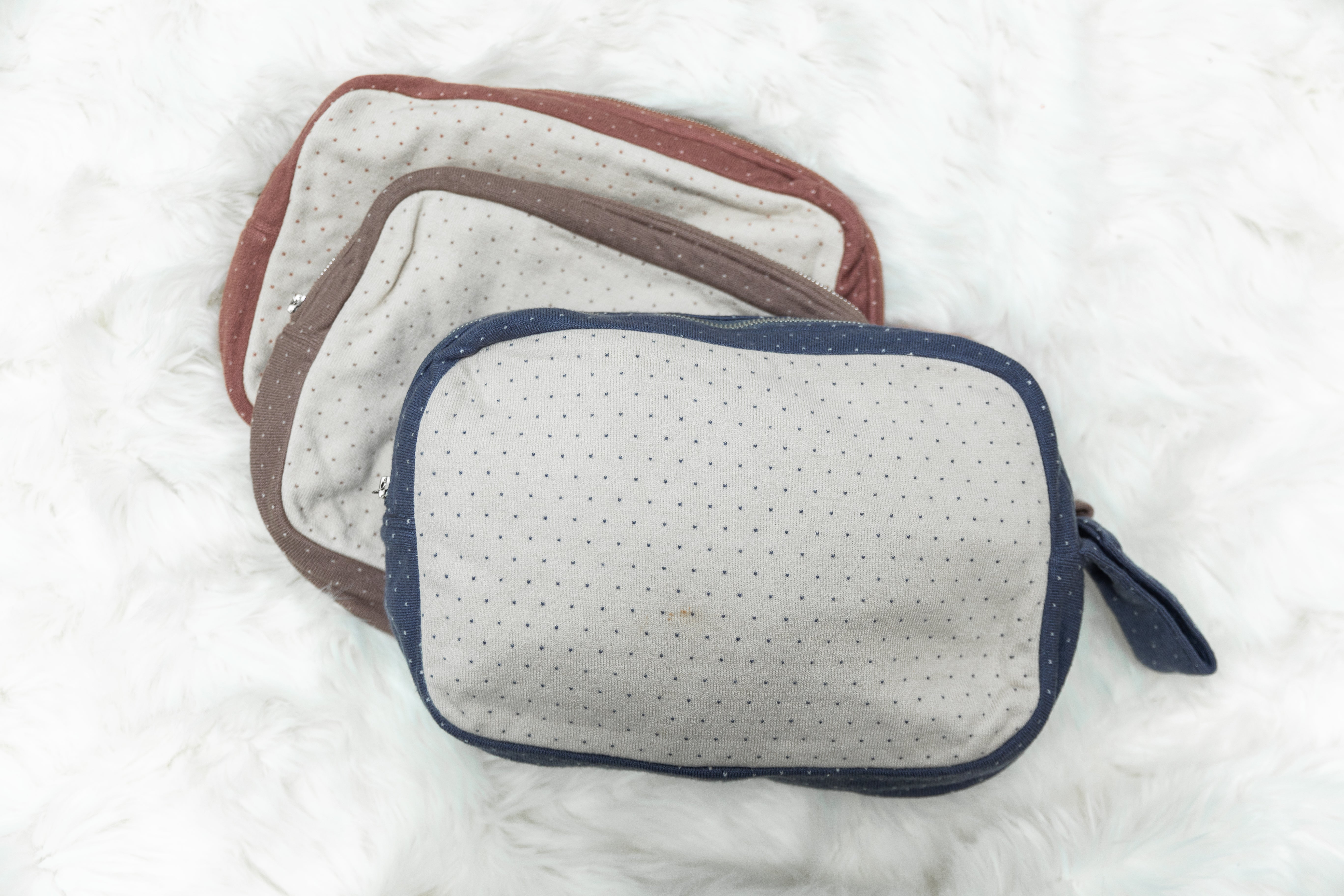 Knitted Blanket with Pouch in by Bebe Bella