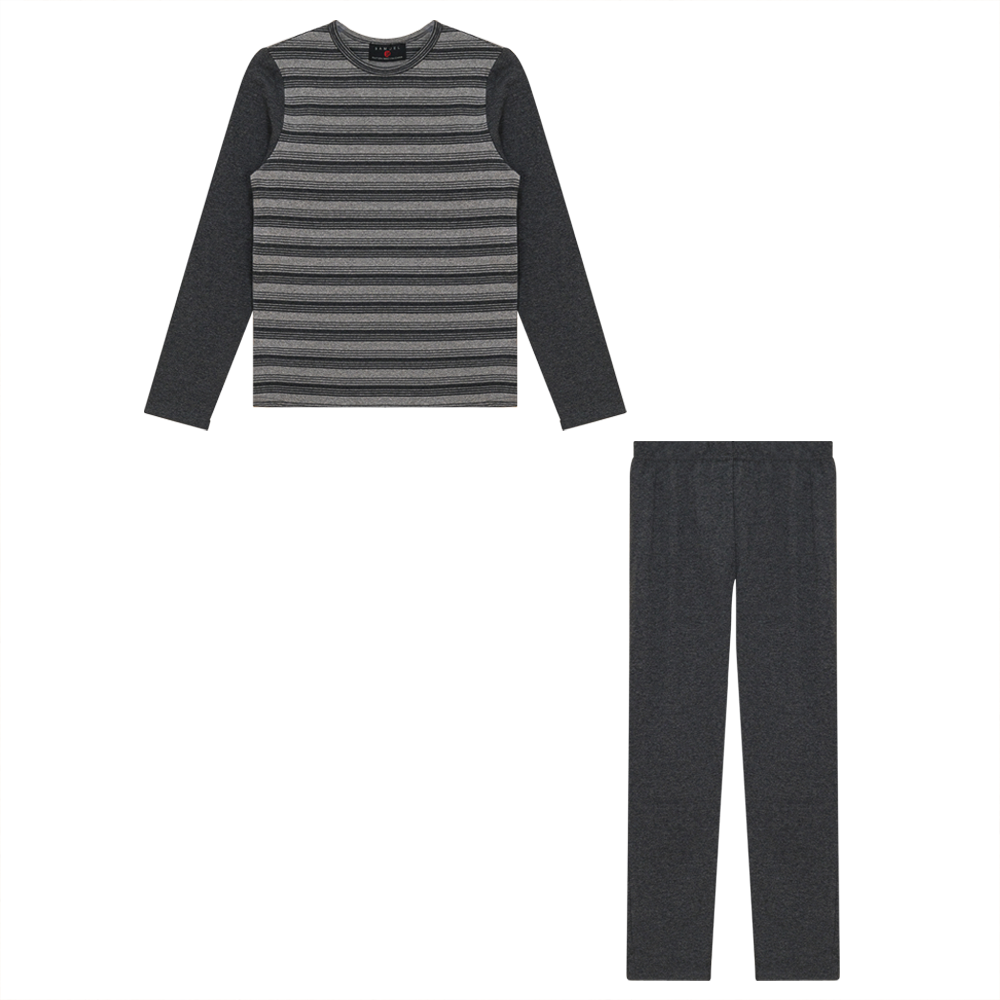 Ribbed 2 Piece Set Charcoal 2 pc Boys Set by {{ product_vemdor}}