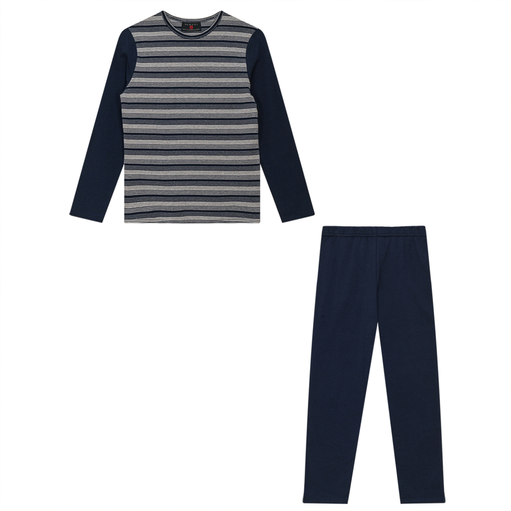 Ribbed 2 Piece Set Navy 2 pc Boys Set by {{ product_vemdor}}