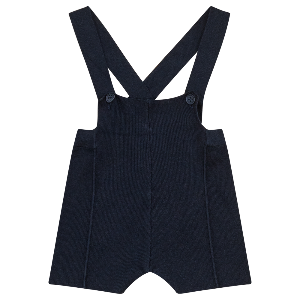 Knitted Overalls Oxford Blue Baby Overall by {{ product_vemdor}}