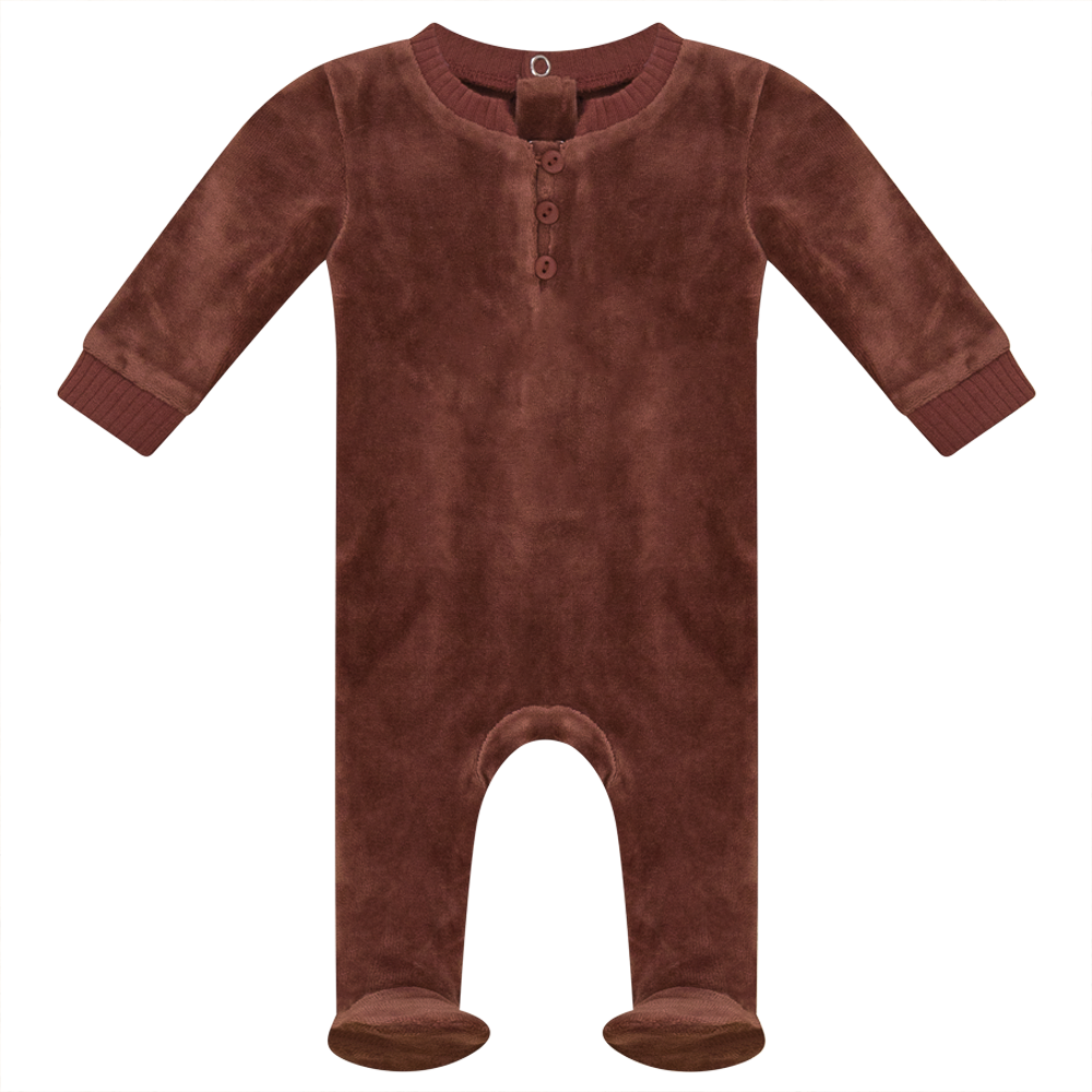 Cotton Velour Romper Spice Baby Romper by {{ product_vemdor}}