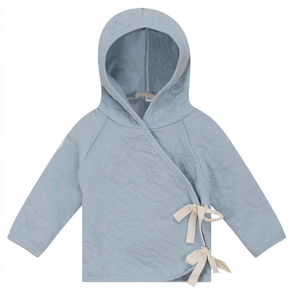 Stars Quilted Jacket in Blue by Bebe Bella