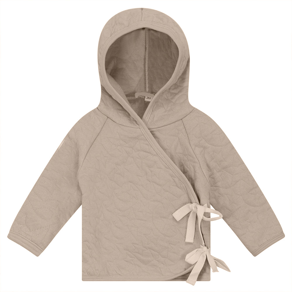 Stars Quilted Jacket in Dark Almond by Bebe Bella