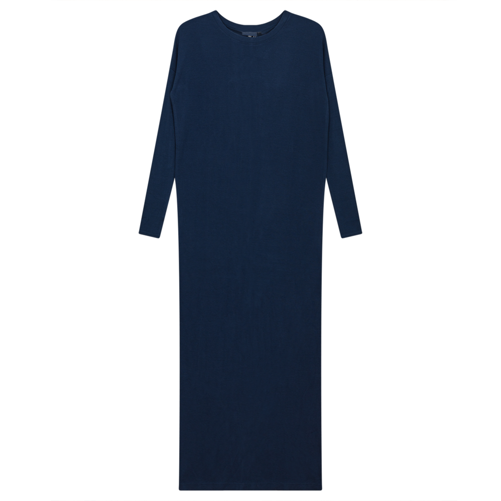 Rib Midi Dress Insignia Blue Ladies Dress by {{ product_vemdor}}