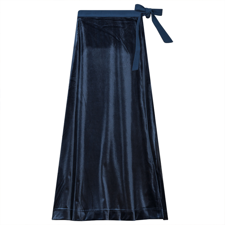 Slinky Velour Skirt Blue Ladies Skirt by {{ product_vemdor}}