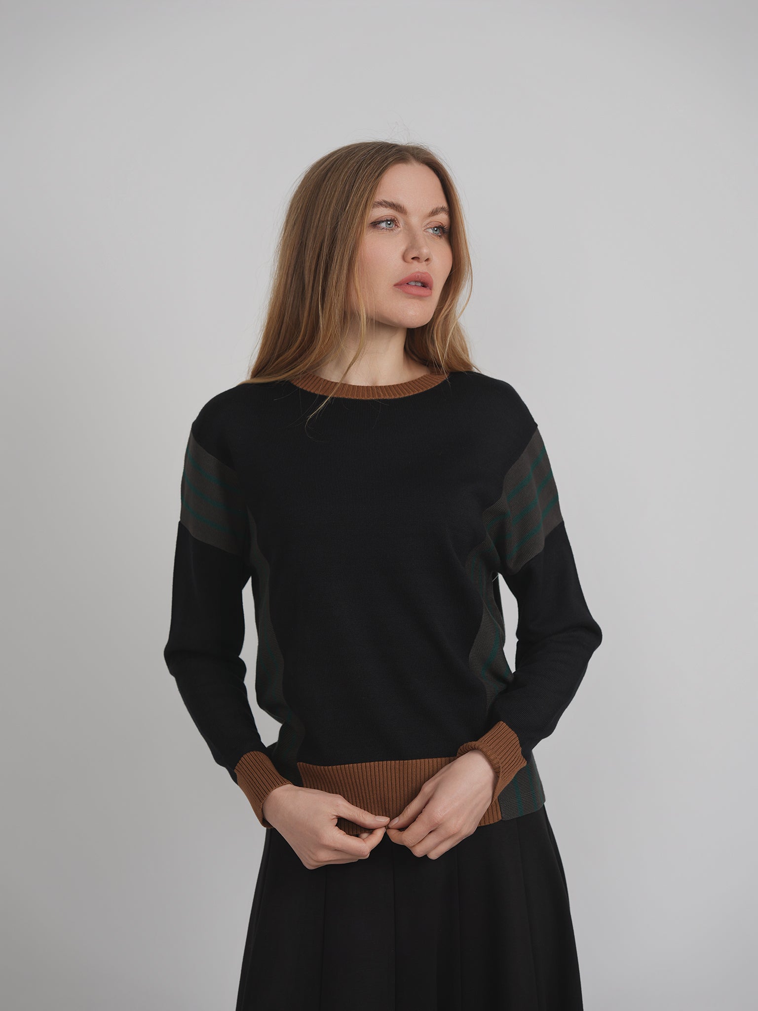 Color Blocked Sweater in by Coco