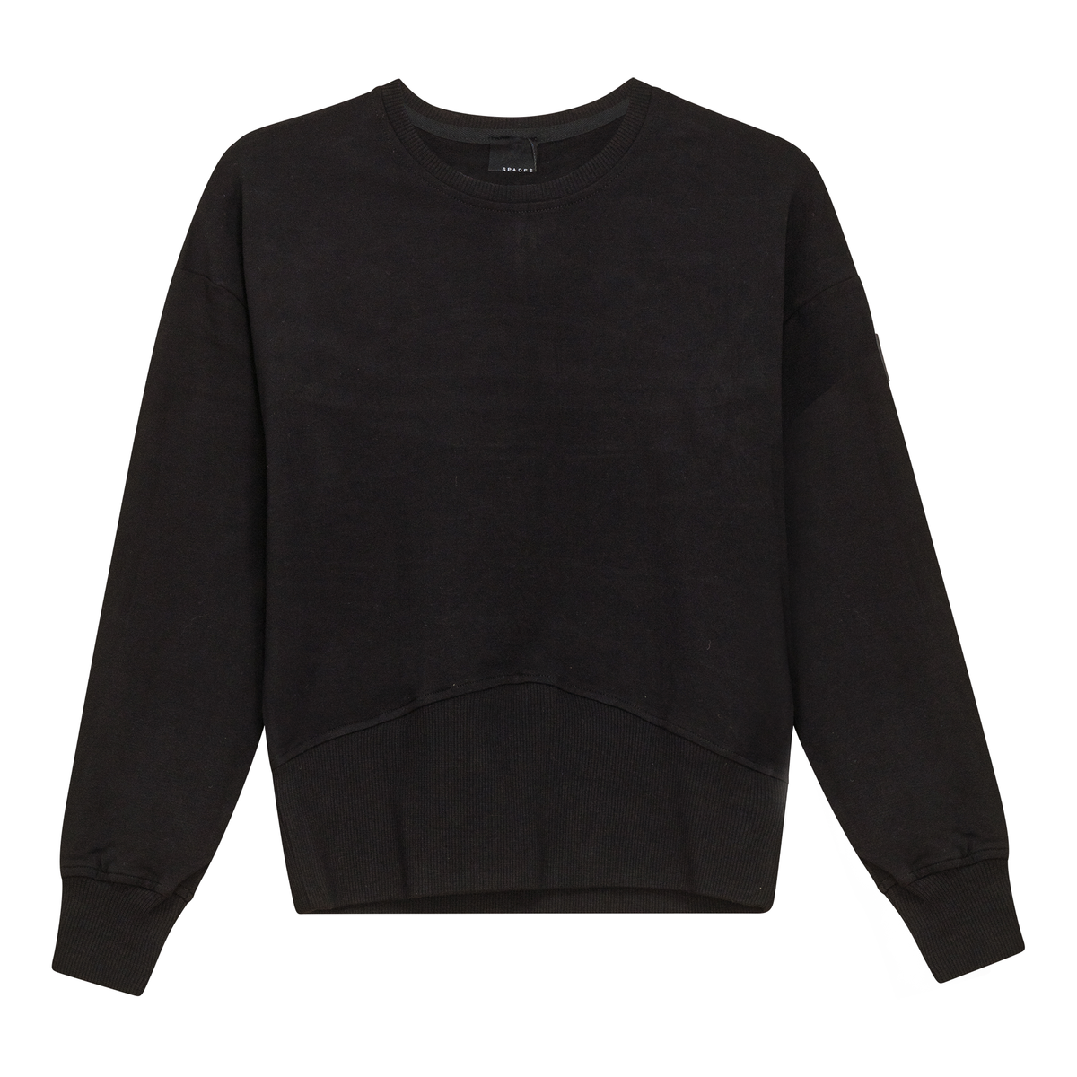 Combo Ribbed Sweatshirt in Black by Spades