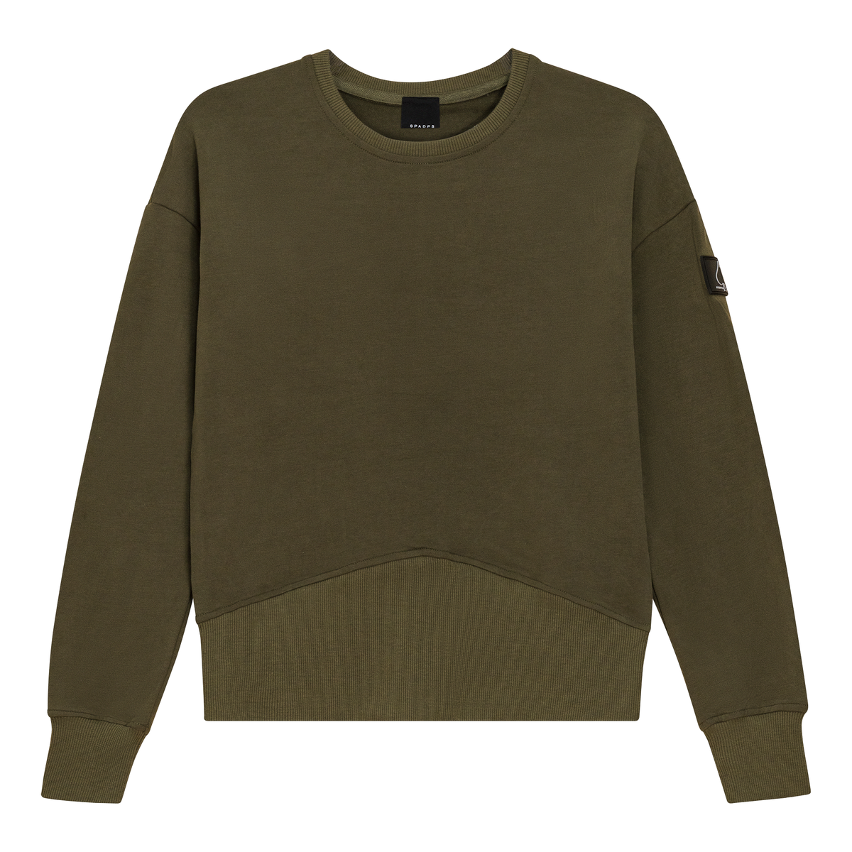 Combo Ribbed Sweatshirt in Dark Olive by Spades