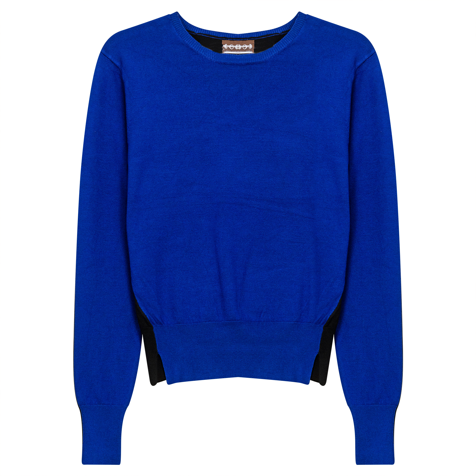2 Tone Knit Sweater in Sapphire by Coco