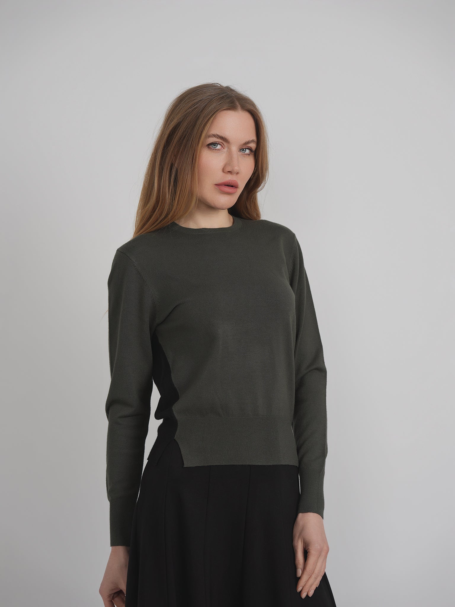 2 Tone Knit Sweater in by Coco