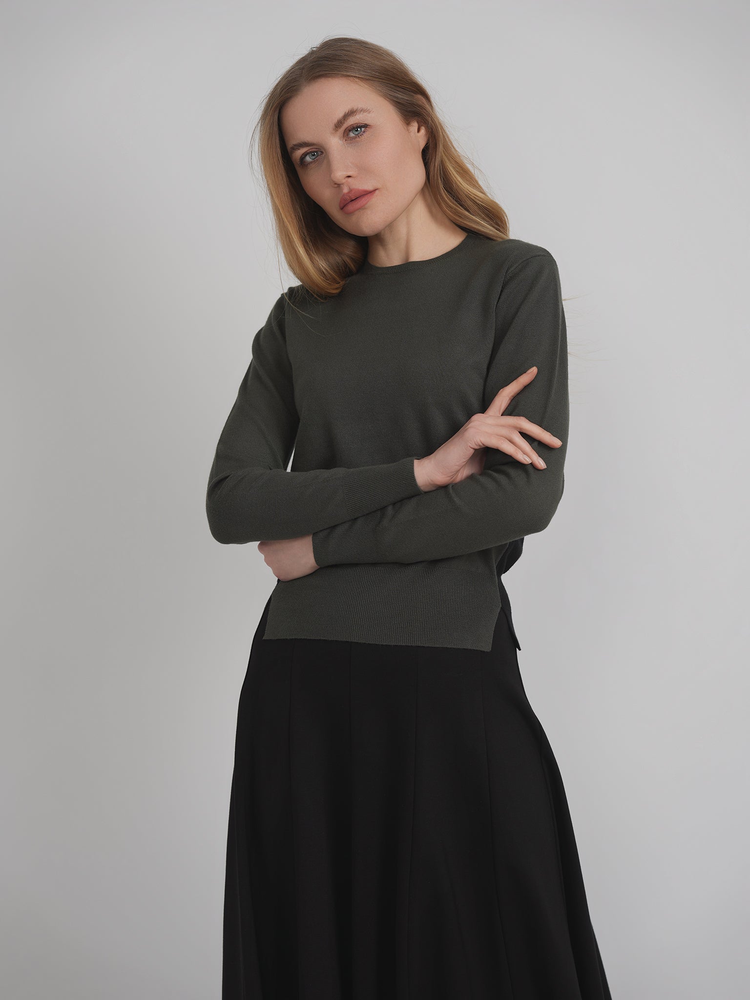 2 Tone Knit Sweater in by Coco