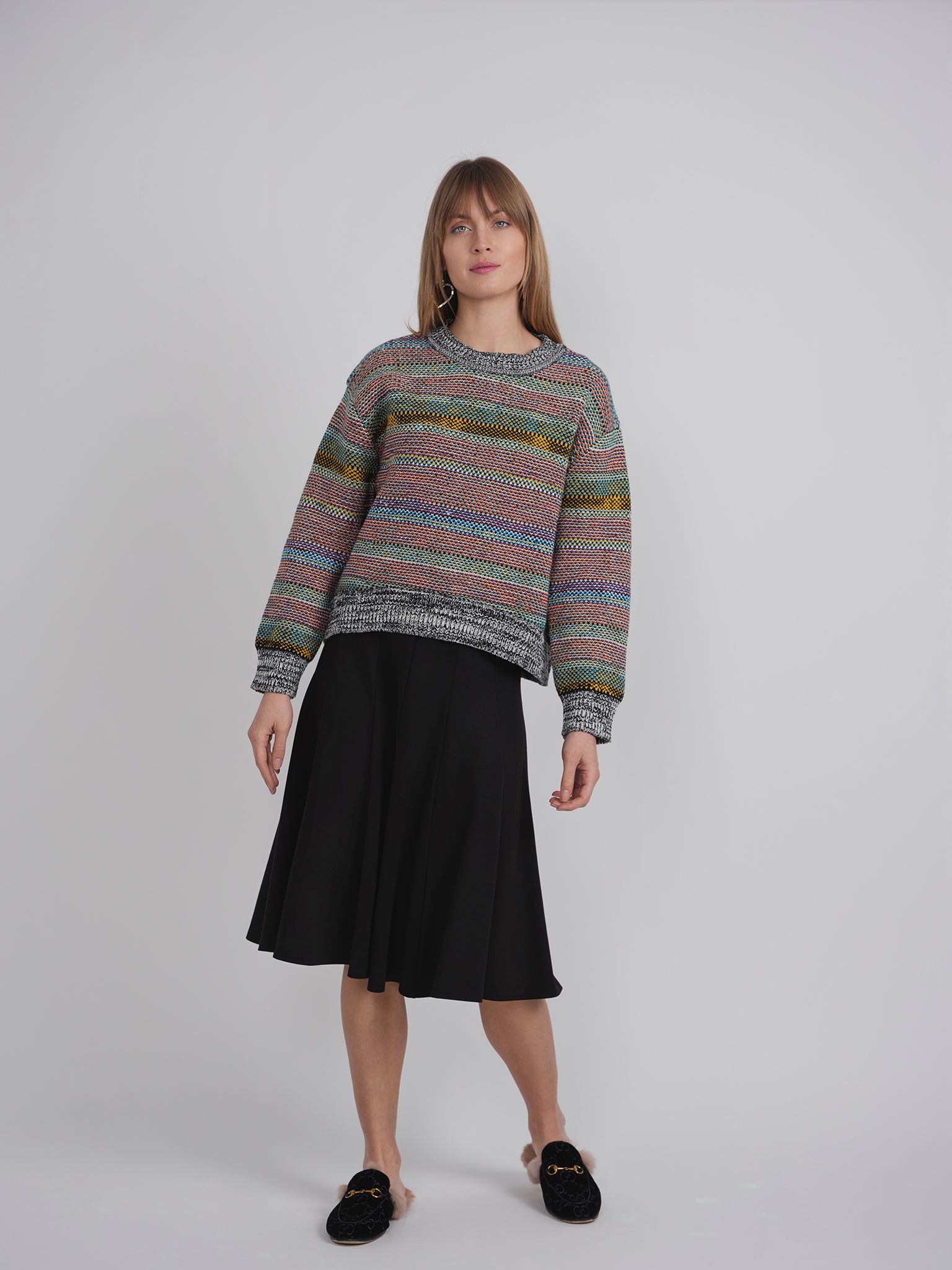 Melange Knit Sweater in by Hashtag