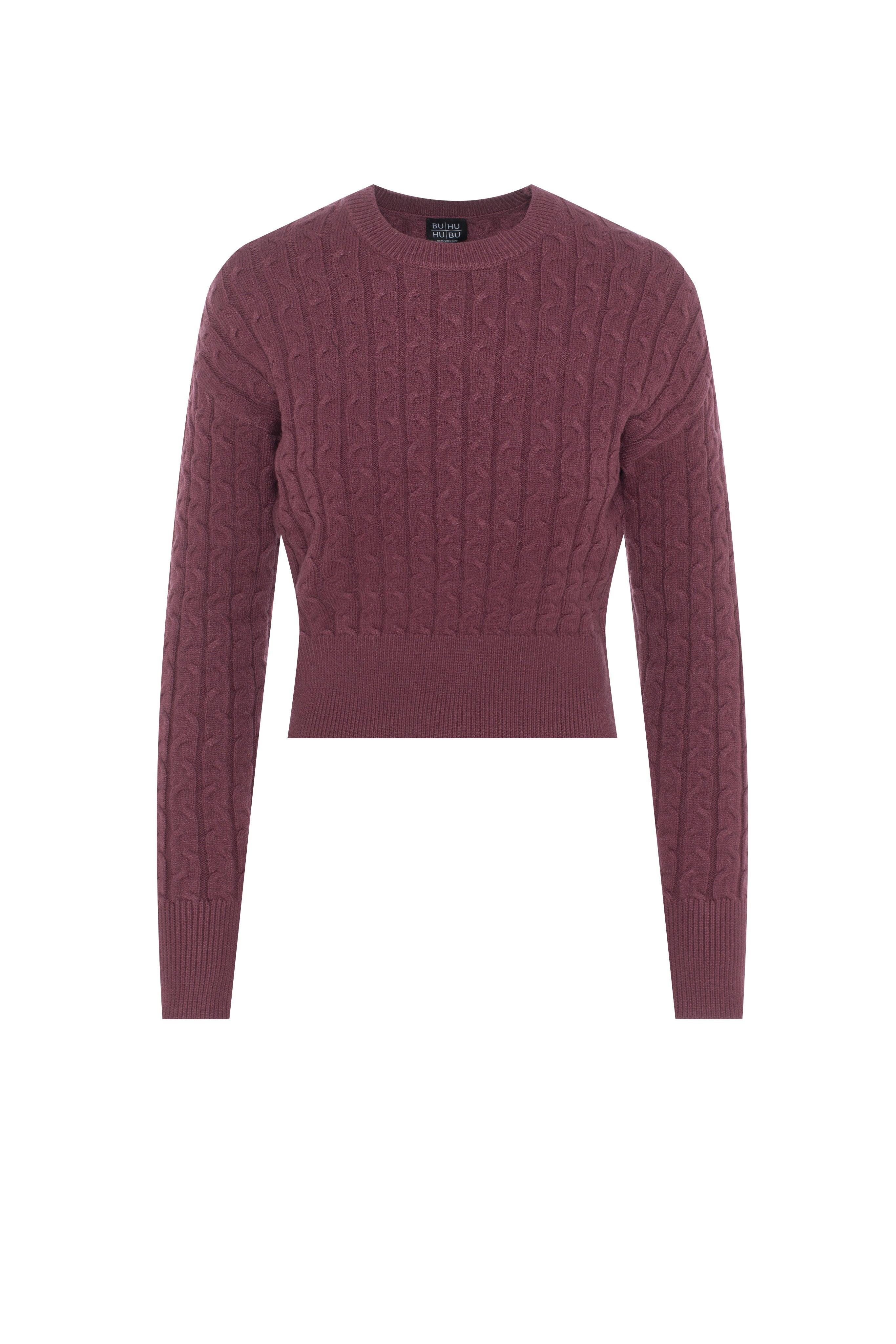 Cable Knit Sweater in Champagne by BuHu