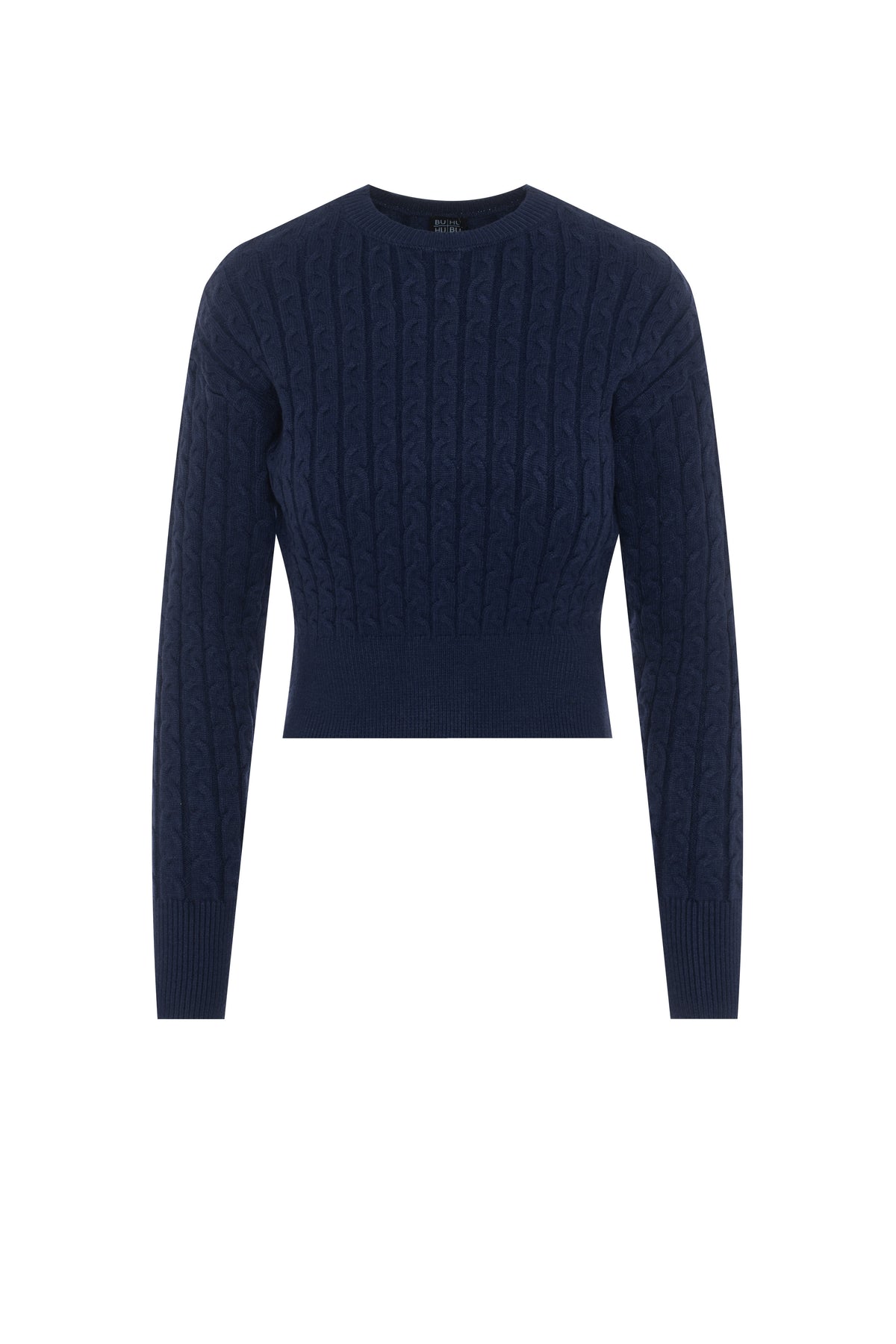 Cable Knit Sweater in Dark Denim by BuHu