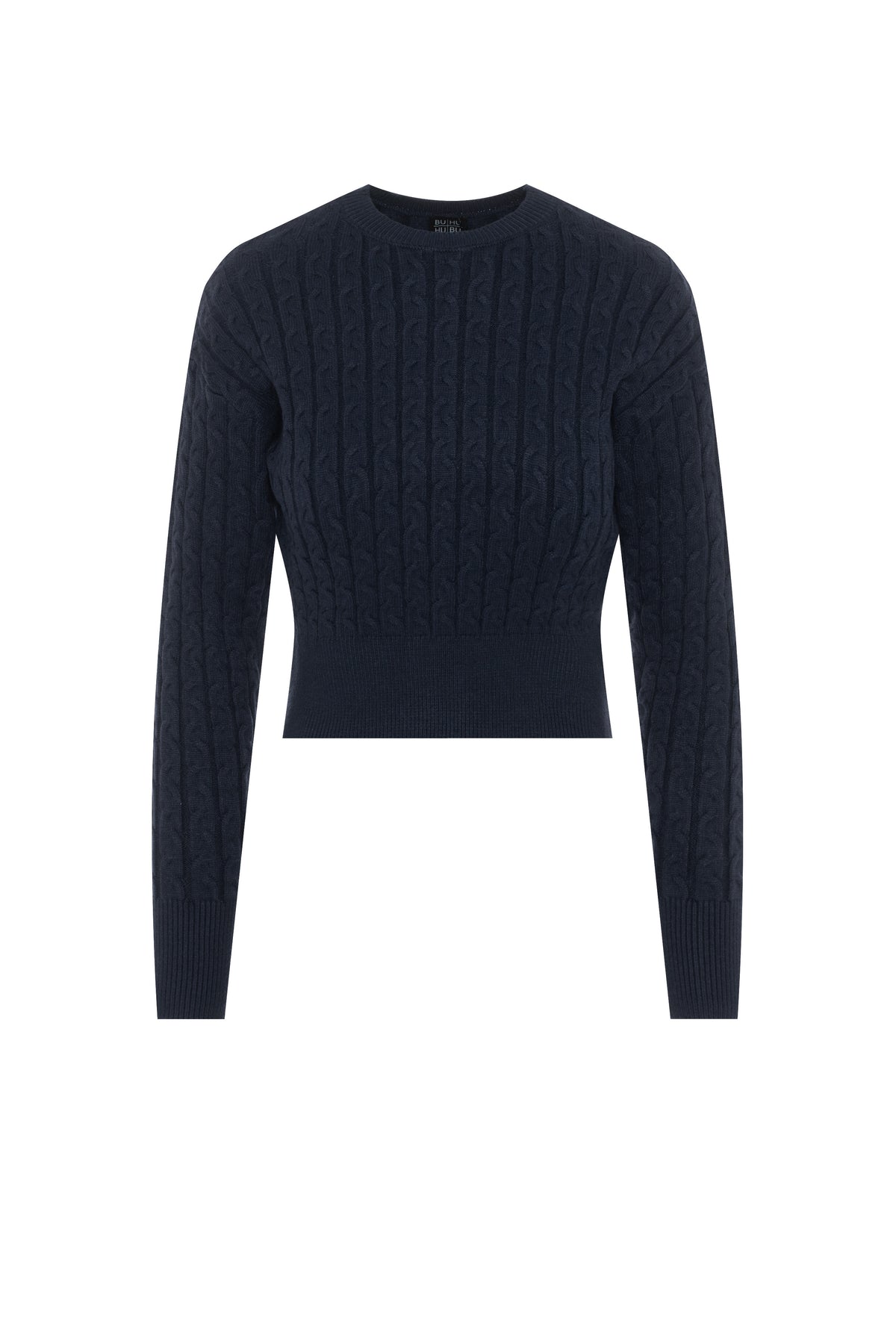 Cable Knit Sweater in Dark Navy by BuHu