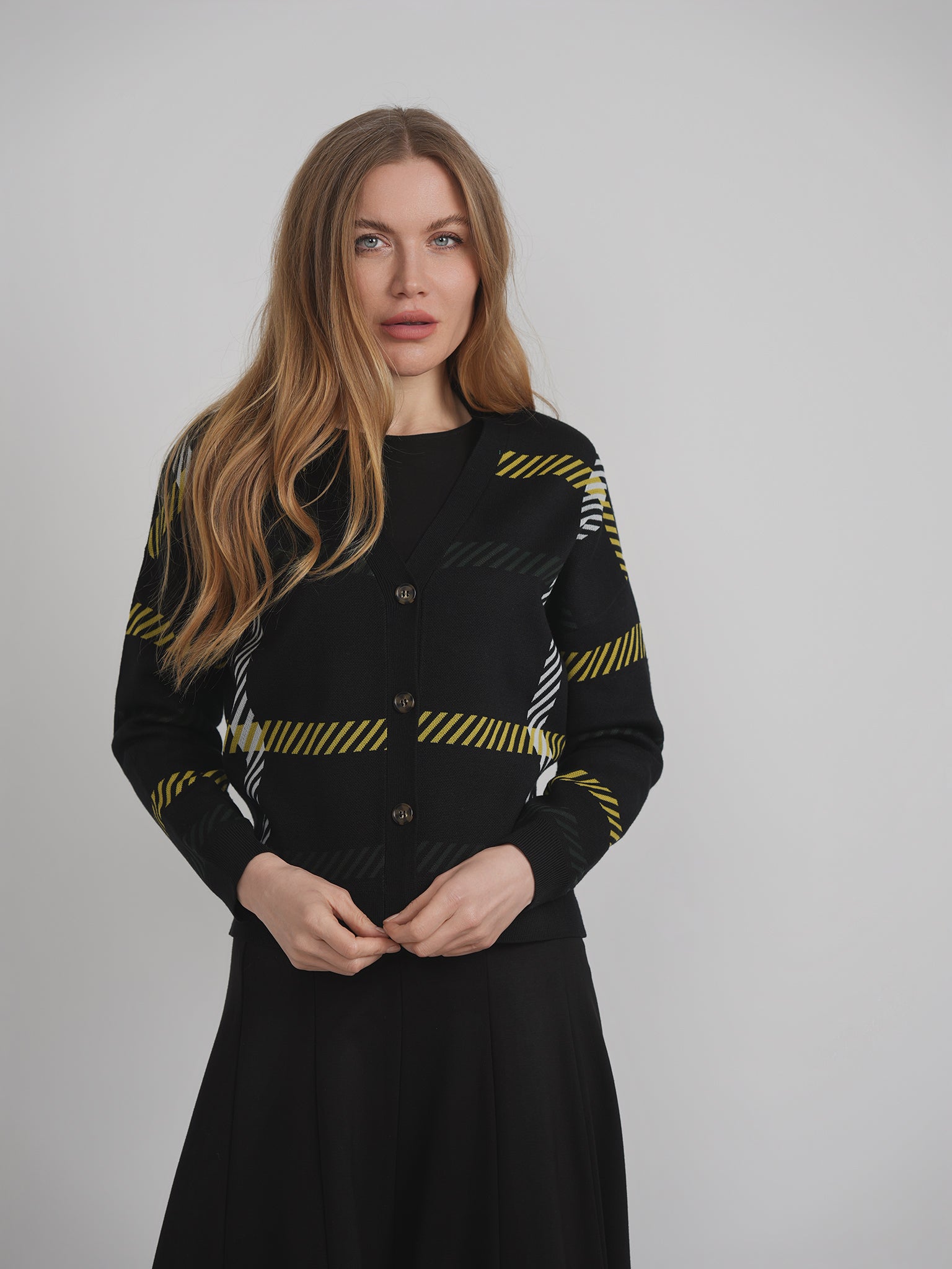 Printed Knit Cardigan in by Birch