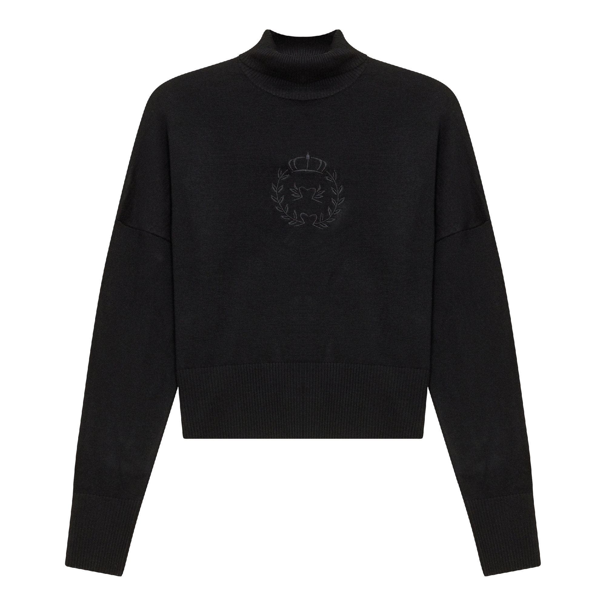 Cropped Knit Turtle Neck in by Versatile