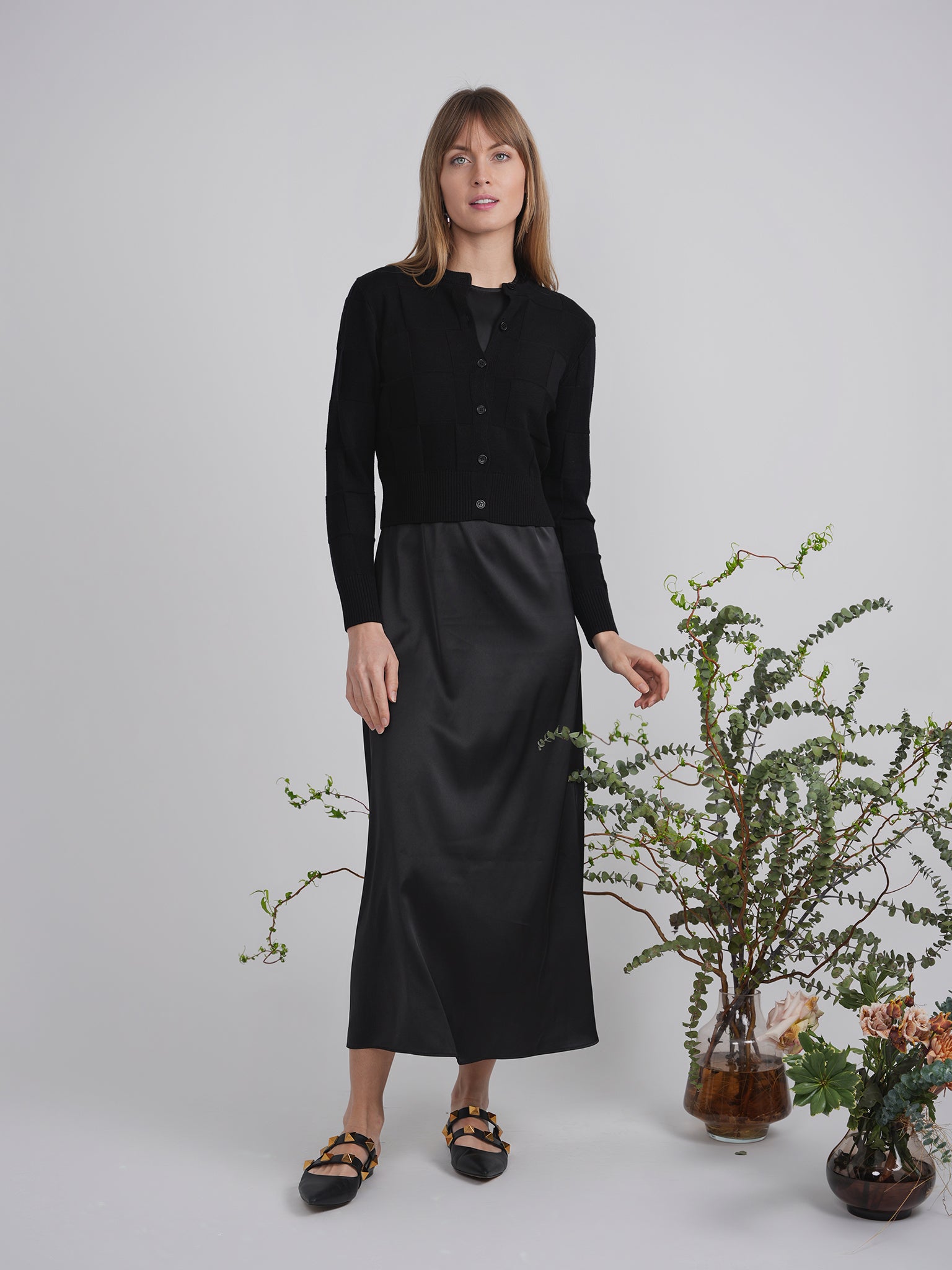 Satin Maxi Jumper in by E.U.X. Exclusive